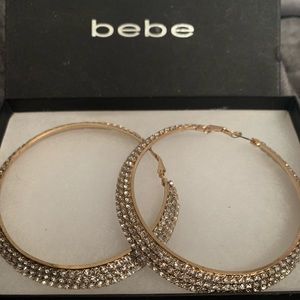 Brand new Bebe hoop earrings